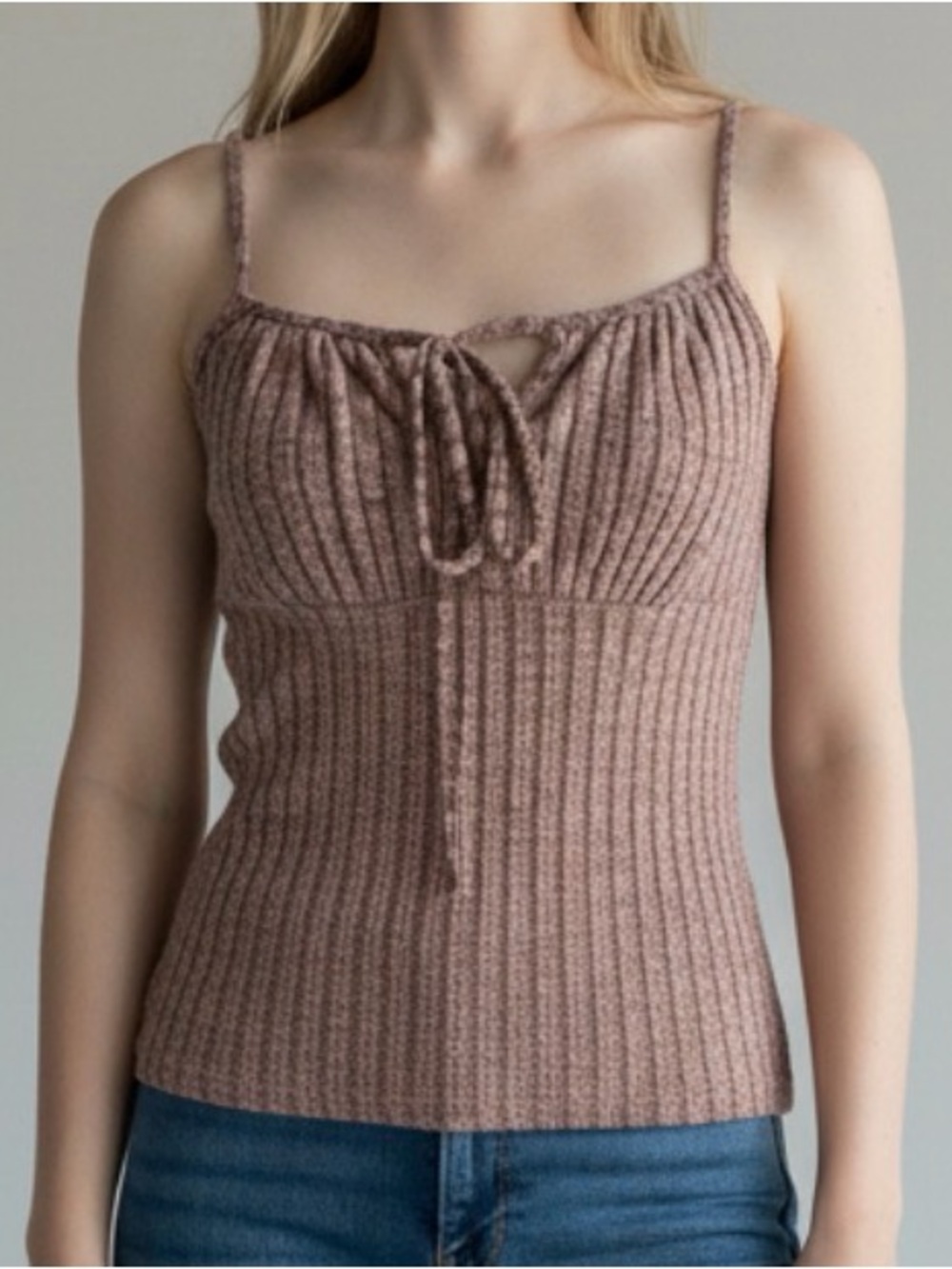 SHEIN Ribbed Knit Tank Top